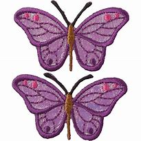 Wrights Iron-On Applique Iridescent Butterflies with Butterfly from Simplicity